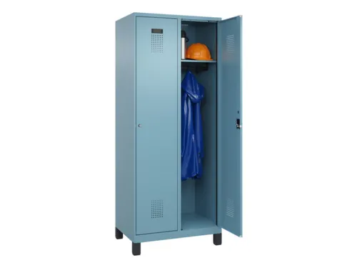 locker,HxBxD 1950x800x500mm,2vak,vak B 400mm,cil.-slot,voeten