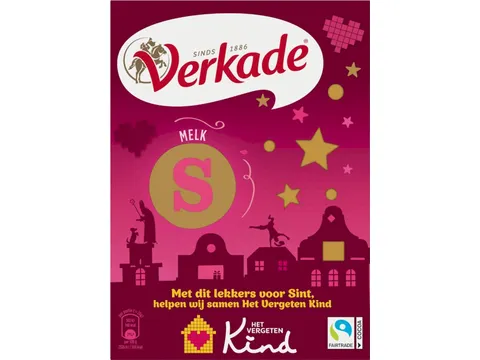 Chocoladeletter Verkade melk S 135 gram