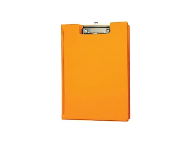 Klembordmap MAUL A4 staand met penlus PVC neon oranje