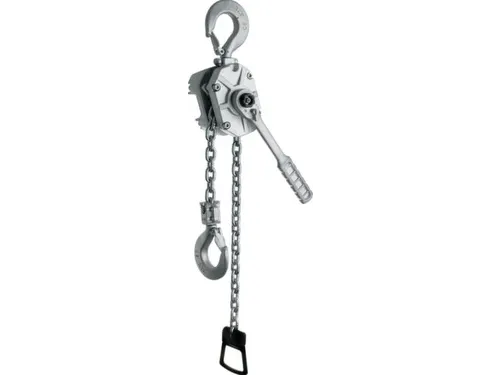 aluminium takel,trekbel. 3200kg,hef H 1,5m,1strengen