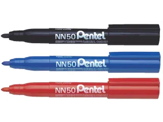 Viltstift Pentel NN50 rond rood 1.5-3mm - 2