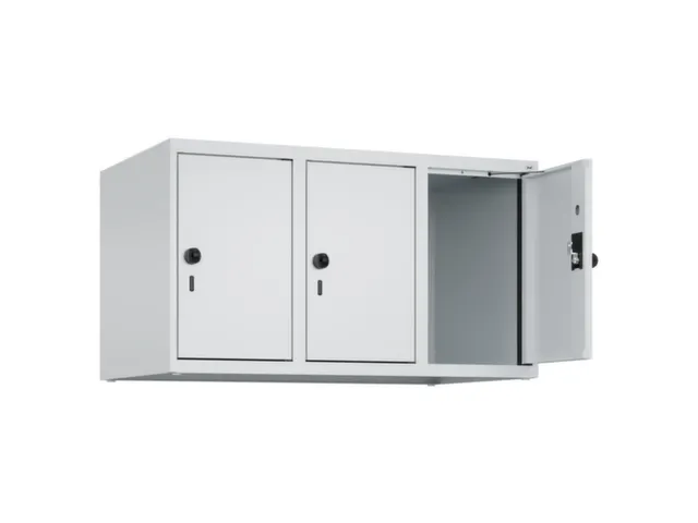 opzetkast,v. locker,3vak.,vak B 300mm,HxBxD 500x900x500mm,draaigrendel