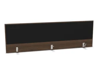 opzetpaneel bureau aanbouw achter NV bruin hickory BN8033-zwart 1800mm - 1