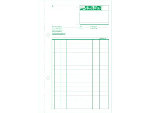 Orderboek FR/NL 21x13,5 50bl dupli
