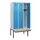 locker met bank,HxBxD 1950x900x815mm,3vak,vak B 300mm,cilinderslot