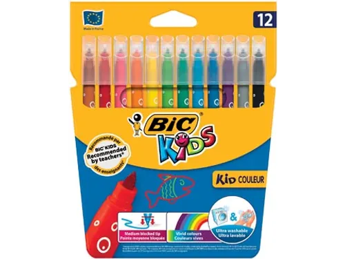 Bic viltstift Kid Couleur 12 stiften
