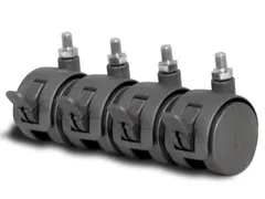 Dolly V. Glasvitrine Design 4Wielen Met Vastzetter