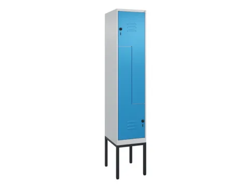 Z-garderobekast,HxBxD 2120x400x500mm,vak B 200/400mm,draaigrendel