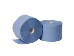 Cetec Poetspapier Rol 2-Laags Blauw Recycled 360m / 22cm Breed
