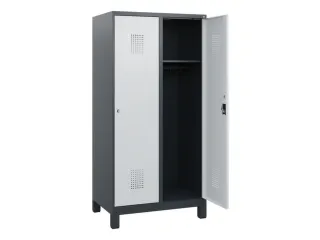 schoollocker,HxBxD 1630x800x500mm,2vak,vak B 400mm,cil.-slot,voeten - 1