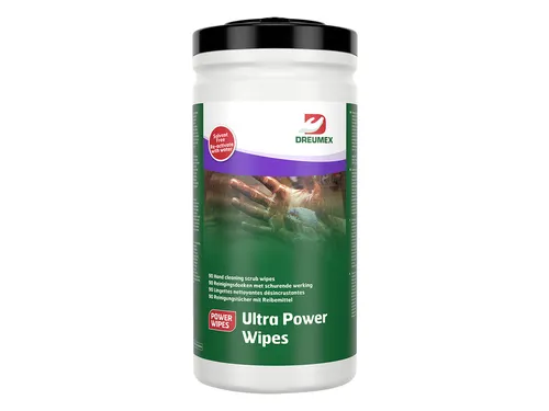 Reinigingsdoek Dreumex Ultra Power Wipes bus 90 stuks wit