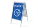 Stoepbord A1 complete set met print 'Ouvert 24h/24 7j/7' Blauw