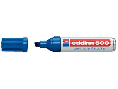 Viltstift edding 500 schuin blauw 2-7mm