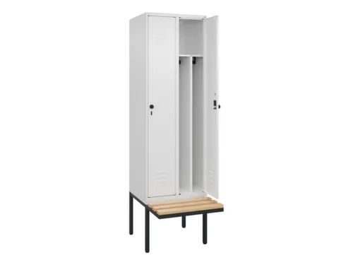 locker voor scheiding van kleding,HxBxD 2120x600x815mm,2vak