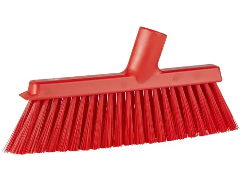 Vikan 31034 stofferbezem met haakse schroefdraad 250mm Rood