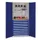Materiaalkast Geperf. Deuren 1950x1000x600mm 9laden Werkbank Ral5010