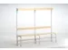 banc-patère,HxLxP 1650x2000x375mm,barrettes en bois