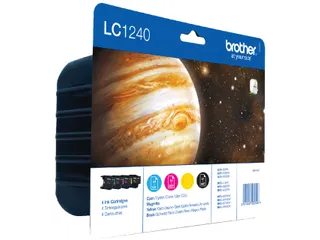 Brother LC-1240 Inktcartridge Zwart + 3 Kleuren Voordeelset - 2