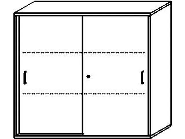 schuifdeurkast,HxBxD 1150x1200x430mm,decor romp antraciet,decor front