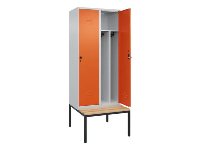 locker voor scheiding van kleding,HxBxD 2120x800x815mm,2vak