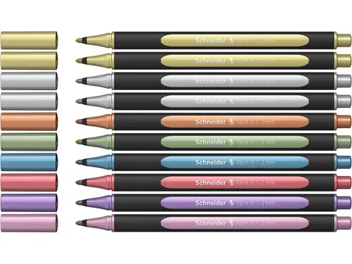 Metallic liner Schneider Paint-It 020 1-2mm doos 10st. ass.kleur (meta