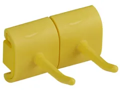 Vikan Hygiene Dubbele Haak voor Hi-Flex Wandhouder Geel