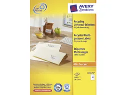 etiket Avery Zweckform ILK 70x36mm recycled Wit 2400 stuks