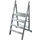 steiger,4trede(n),bordes H 950mm,aluminium