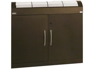 Afvalverzamelstation 4x45 Liter Romp Soft-Mokka Inworp Rvs - 2