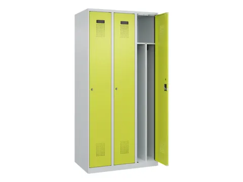 locker voor scheiding van kleding,HxBxD 1850x900x500mm,3vak