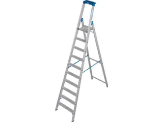 industriële ladder,eenzijdig,10treden m. R13-laag,treden met profiel - 1