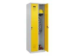 locker,HxBxD 1850x600x500mm,2vak,vak B 300mm,draaigrendel