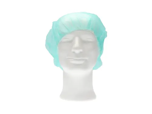 PP non woven haarnet groen 50cm bouffant cap maat M 1000 Stuks