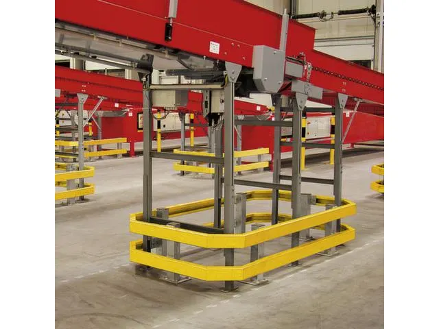 Aanrijd-Beschermbalk Hxl 100X1200Mm Verzinkt/geel Gecoat