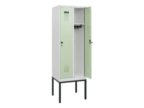schoollocker,HxBxD 1950x600x500mm,2vak,vak B 300mm,draaigrendel