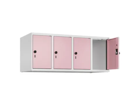 opzetkast,v. locker,4vak.,vak B 300mm,HxBxD 500x1200x500mm