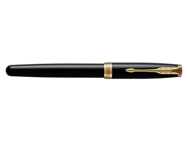 Rollerpen Parker Sonnet Black lacquer GT Fijn