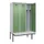 locker met bank,voor scheiding van kleding,HxBxD 2120x1200x815mm,3vak