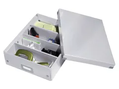 Sorteerbox WOW Click & Store 281x100x370mm wit 85% gerecycled karton