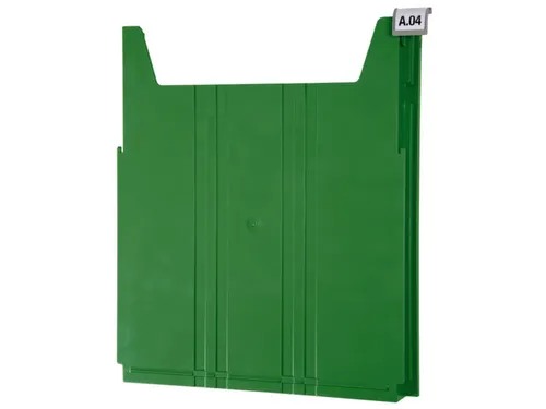wandsorteerder,opbergvak,v. 34,HxBxD 42x262x302mm,plank(en) ABS,groen