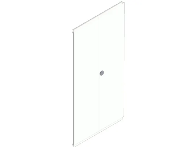 dubbele vleugeldeur,v. inhaakstelling,HxB 2500x1300mm,draaigreep