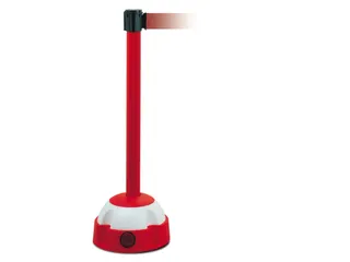 Waarschuwings-Afzetsysteem Paal 985x60mm 4 Meter Rood Wit - 1