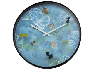 Wandklok Nextime dia 30cm blauw kunststof Pond - 1