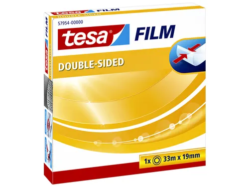 Dubbelzijdige plakband Tesa film 19mmx33m