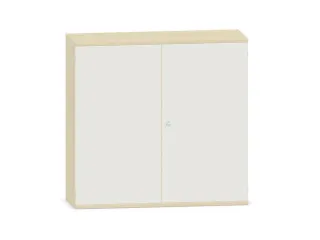 kantoorkast,HxBxD 1150x1200x430mm,decor romp esdoorn,decor front wit - 1