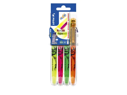 Markeerstift Pilot Frixion Light 4.0mm Set2Go 4 stuks Neon kleuren