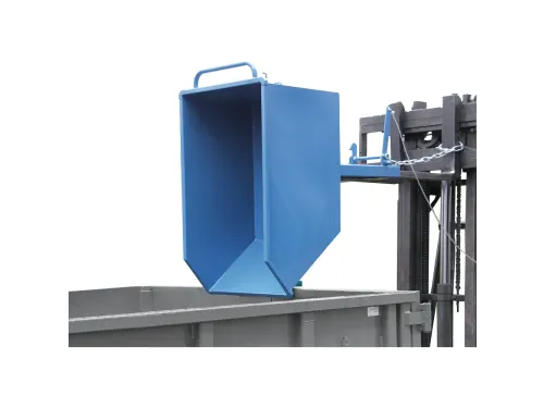 Kiepbakken 6250 1000kg 500 liter Ral5007