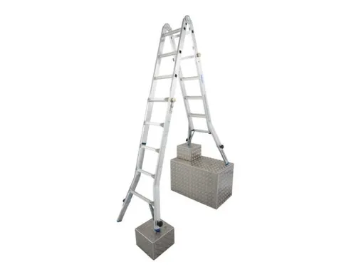 multifunctionele telescoopladder,4x5,sporten,balk L 5,35m,aluminium