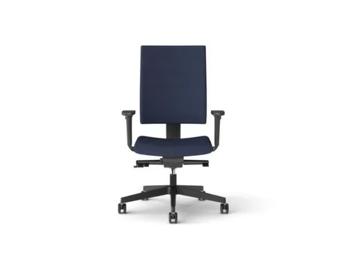 Bureaustoel Donkerblauw Frame Zwart Synchroonmechanisme Met Armleuning