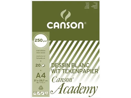 tekenpapier Academy 250 g 21 x 29,7 cm A4 20 vel